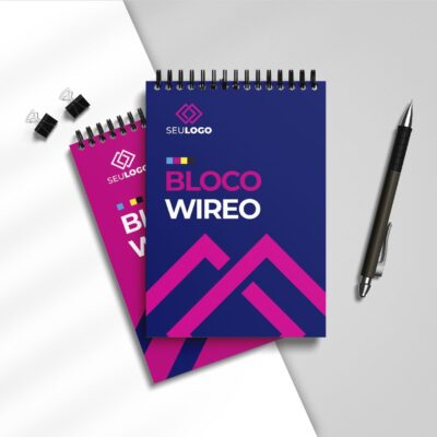 Bloco de Notas Capa com Espiral