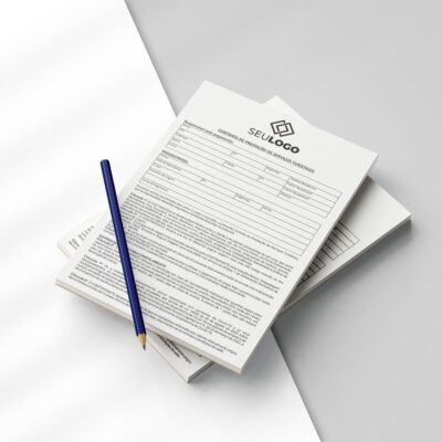 Talão Bloco de Contrato